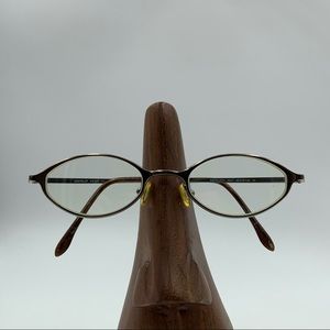 Vintage EasyClip Bronze Oval Sunglasses Frames